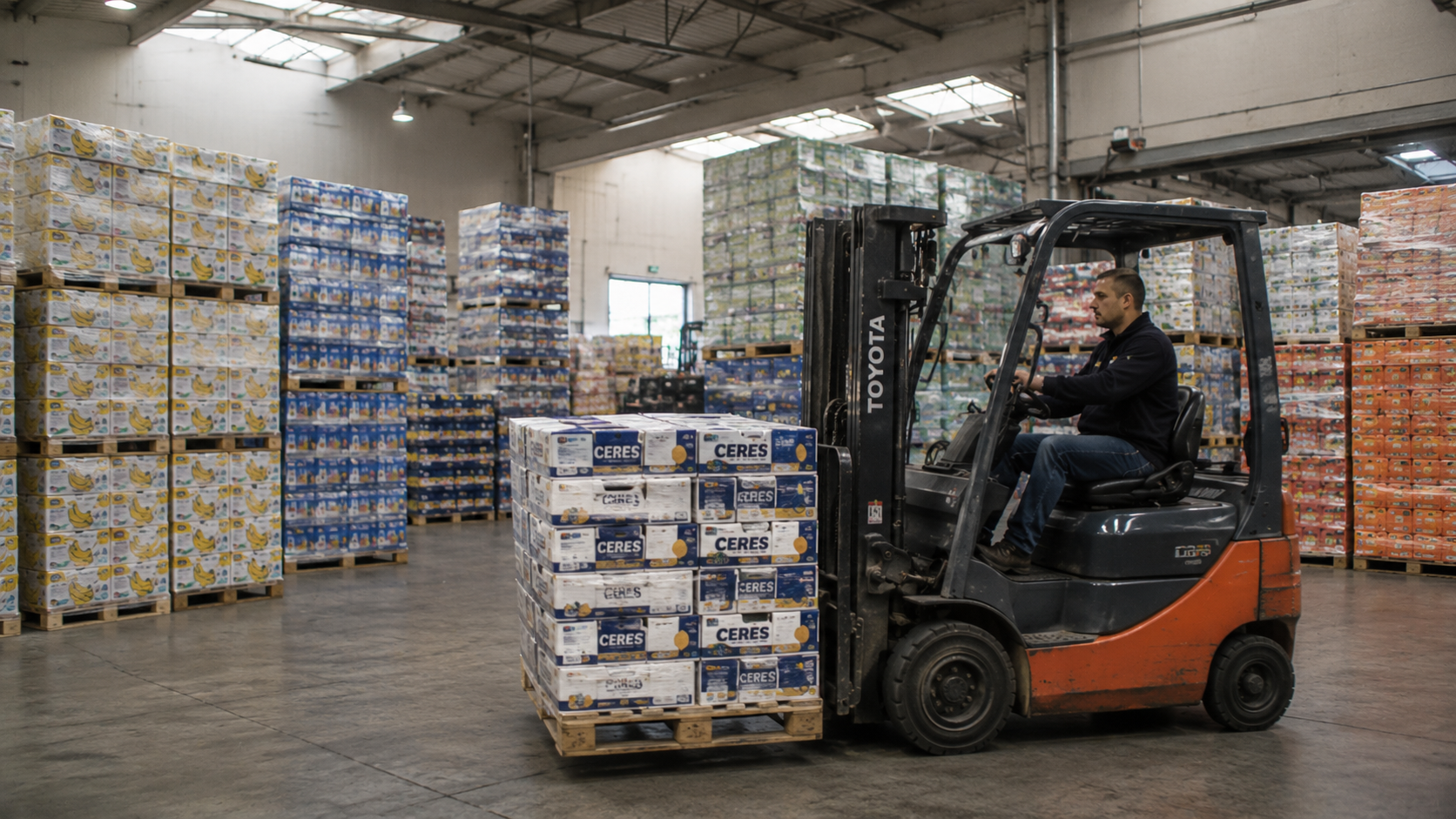 Entrepot Ballkan Group avec produits et distribution